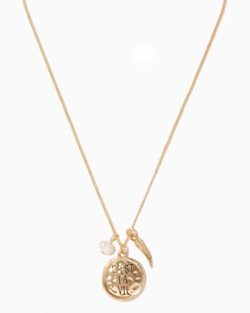 Charming Charlie Cest La Vie Pendant Necklace