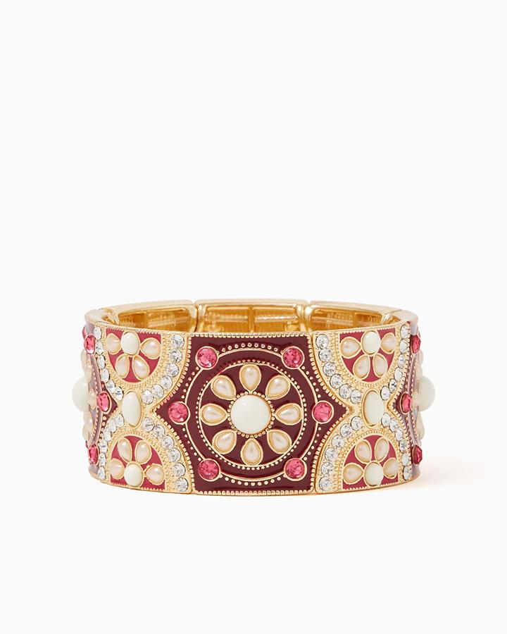 Charming Charlie Exotic Flower Sparkle Bracelet