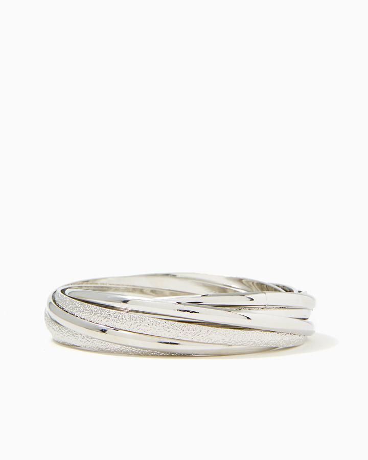 Charming Charlie Textured Interlock Bracelet