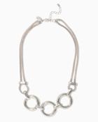 Charming Charlie Three Ring Mesh Necklace