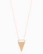 Charming Charlie Reverse Pyramid Pendant Necklace