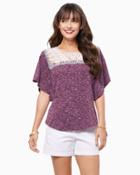 Charming Charlie A Touch Of Lace Tee