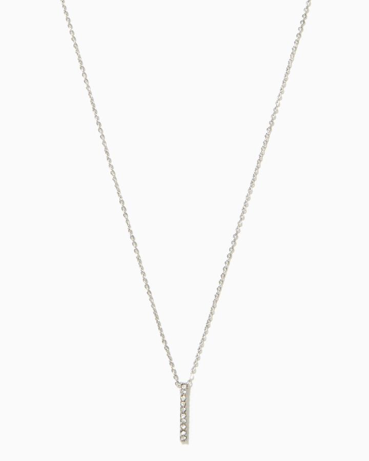 Charming Charlie Bria Vertical Bar Pendant Necklace