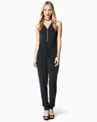 Charming Charlie Day To Night Zipper Jumpsuit