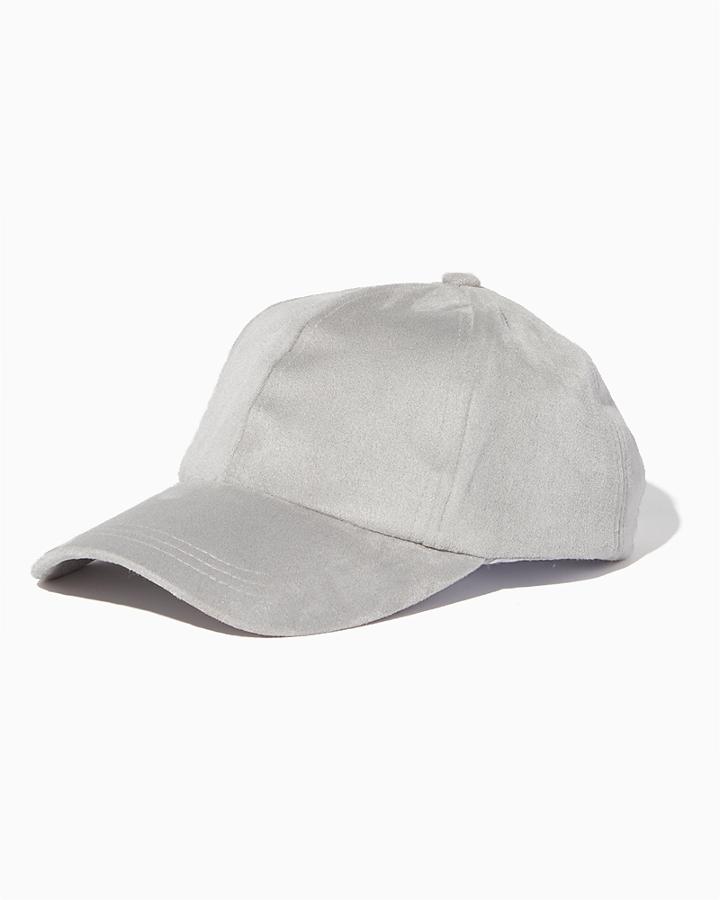 Charming Charlie Faux Suede Baseball Cap