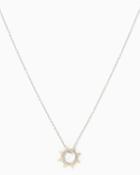 Charming Charlie Spiked Sun Pendant Necklace