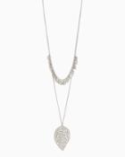 Charming Charlie Leafy Layer Necklace