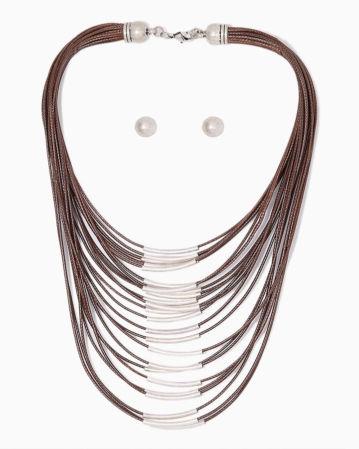 Charming Charlie Bold &tiered Necklace Set