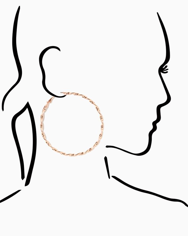 Charming Charlie Favia Helix Hoops