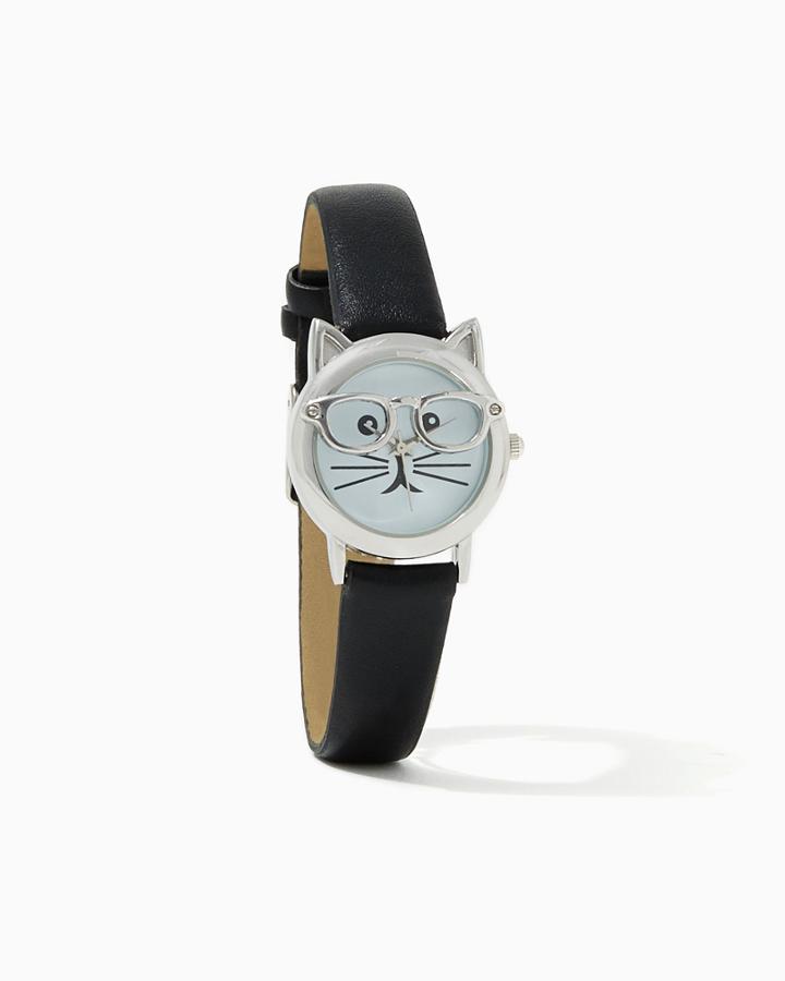Charming Charlie Nerdy Cat Watch