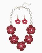Charming Charlie Matte Garden Statement Necklace