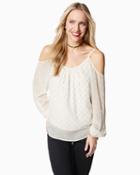Charming Charlie Radiant Cold Shoulder Blouse