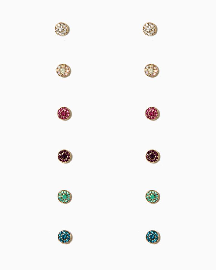 Charming Charlie Ring Around The Rhinestone Stud Set