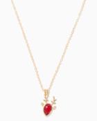 Charming Charlie Reindeer Head Pendant Necklace