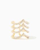 Charming Charlie Chevron Pav Stacked Ring