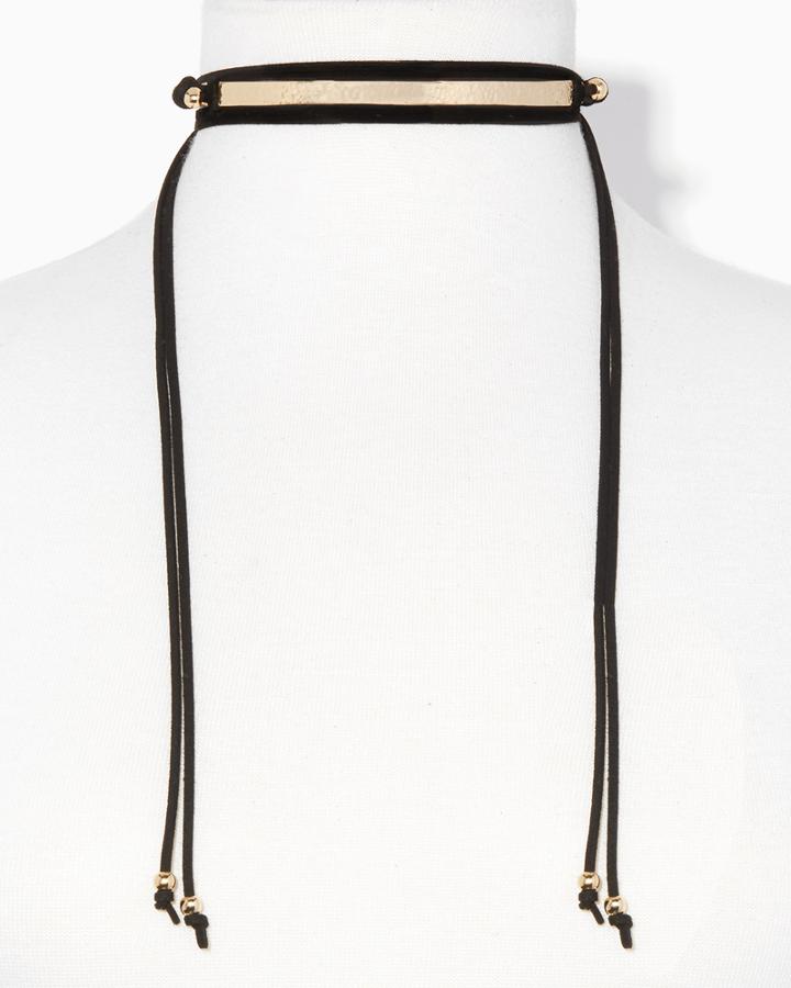Charming Charlie Curve Bar Wrap Choker
