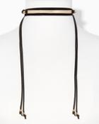Charming Charlie Curve Bar Wrap Choker