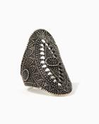 Charming Charlie Textured Tribal Cocktail Ring
