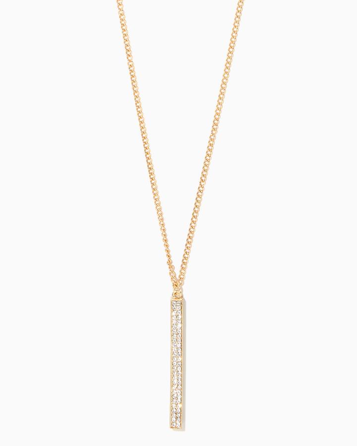 Charming Charlie Brianna Vertical Pendant Necklace