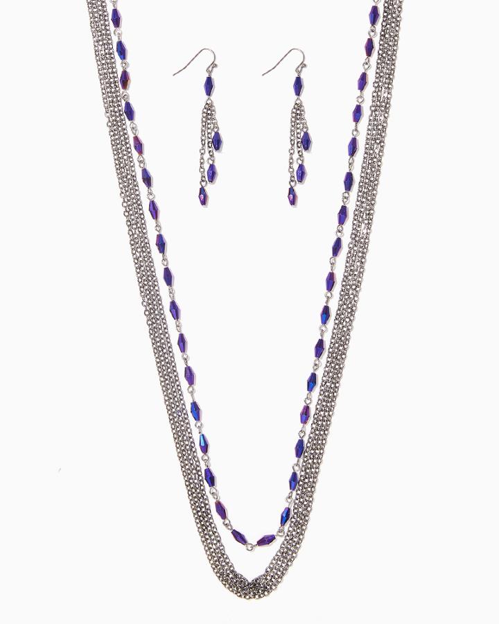 Charming Charlie Charmed Chain Necklace Set