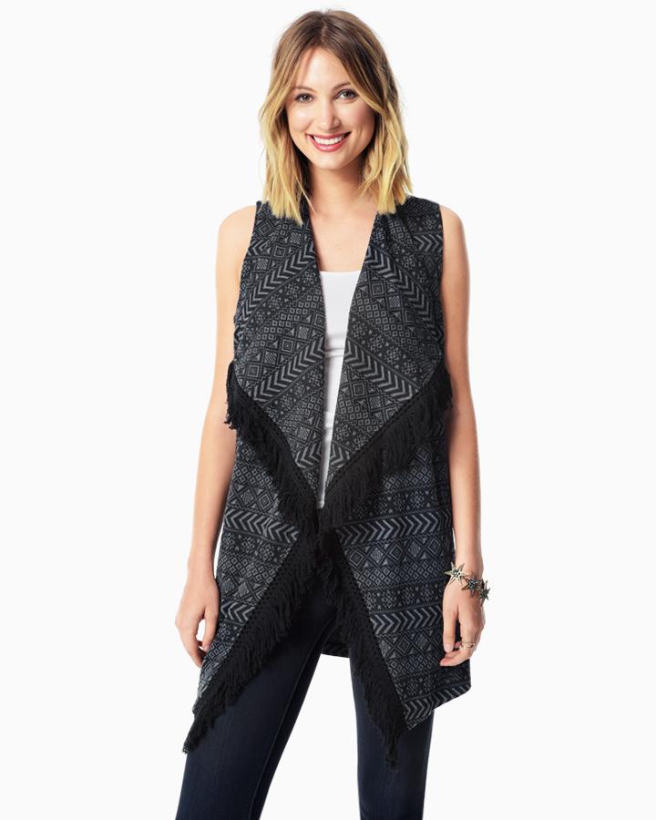 Charming Charlie Tribal Fringed Vest