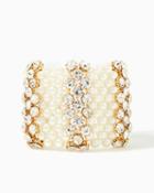 Charming Charlie Lattice Pearl & Stone Bracelet