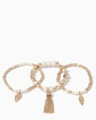 Charming Charlie Howlite Arrowhead Bracelet Set