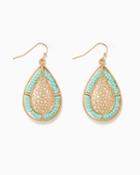 Charming Charlie Beaded Filigree Dangle Earrings