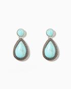 Charming Charlie Mari Turquoise Drop Earrings