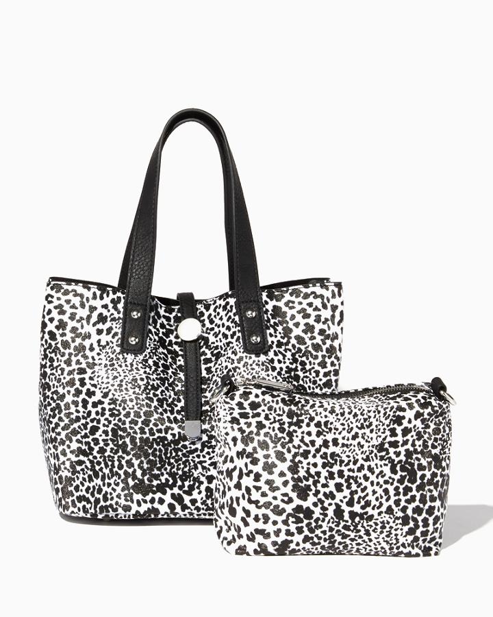 Charming Charlie Animal Print Wallaby Joey Bag-in-bag