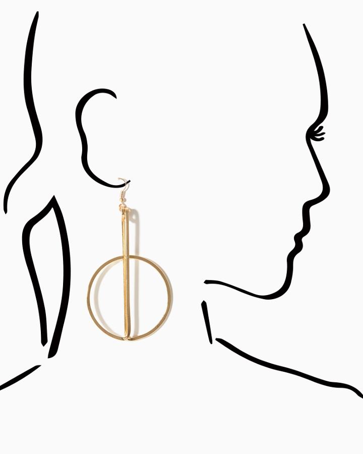 Charming Charlie Doorknock Hoop Earrings