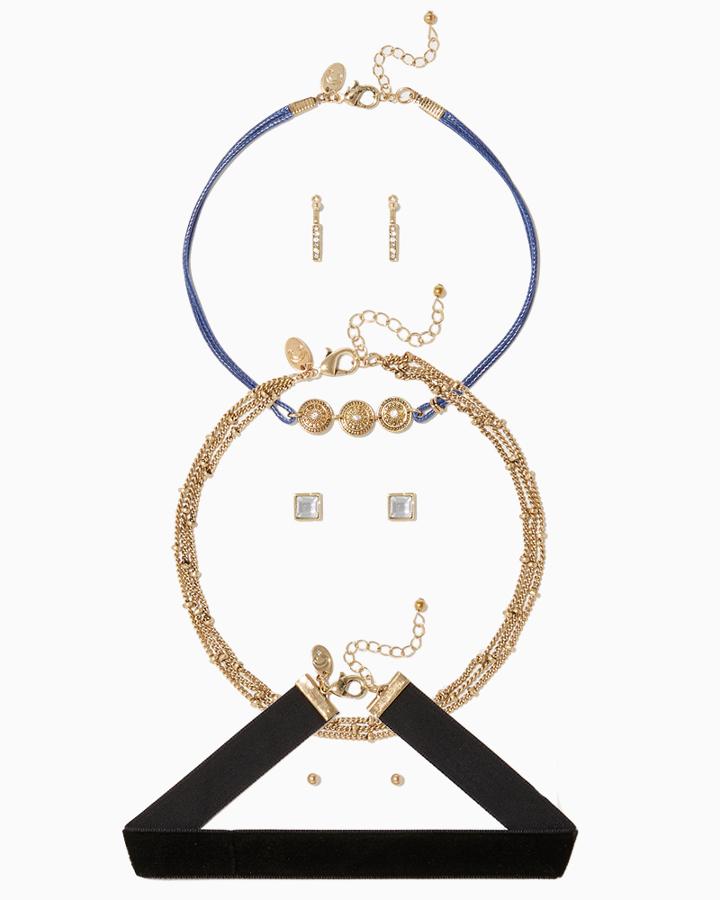 Charming Charlie Dylan Choker Necklace Set