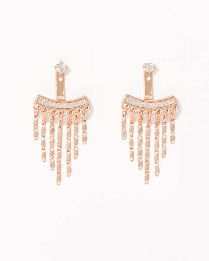 Charming Charlie Stardust And Chains Ear Jackets