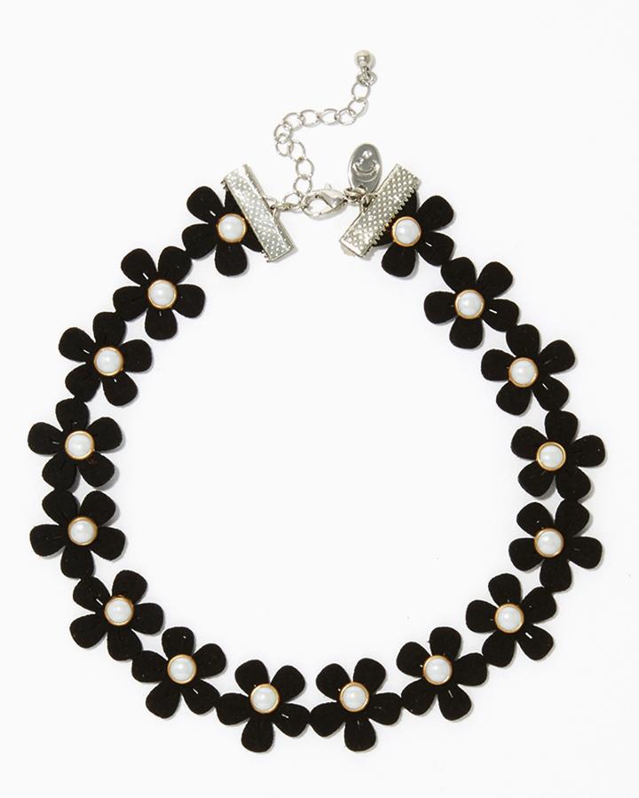 Charming Charlie Floral Fantasy Choker Necklace