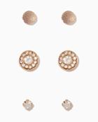 Charming Charlie Round Sparkle Earring Trio