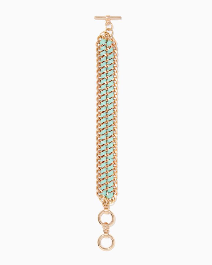 Charming Charlie Braided Vegan Leather Bracelet