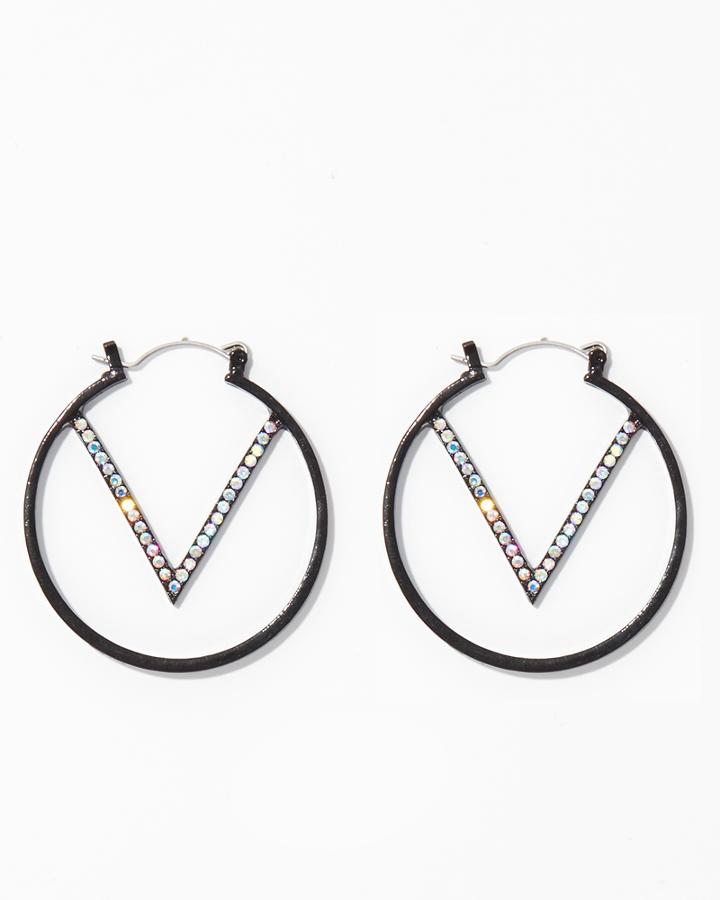 Charming Charlie Disco Vibe Hoop Earrings