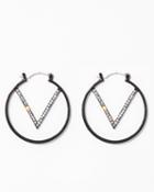 Charming Charlie Disco Vibe Hoop Earrings
