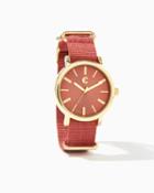 Charming Charlie Powered Up Grosgrain Watch