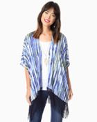 Charming Charlie Boho Printed Fringed Kimono