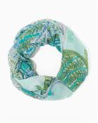 Charming Charlie Floral Paisley Infinity Scarf