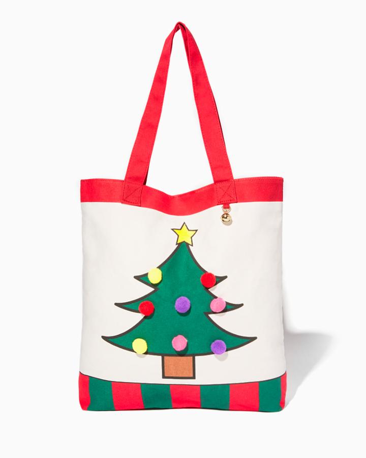 Charming Charlie Christmas Tree Holiday Tote
