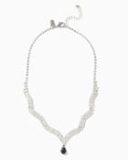 Charming Charlie Wavy Wonder Rhinestone Necklace