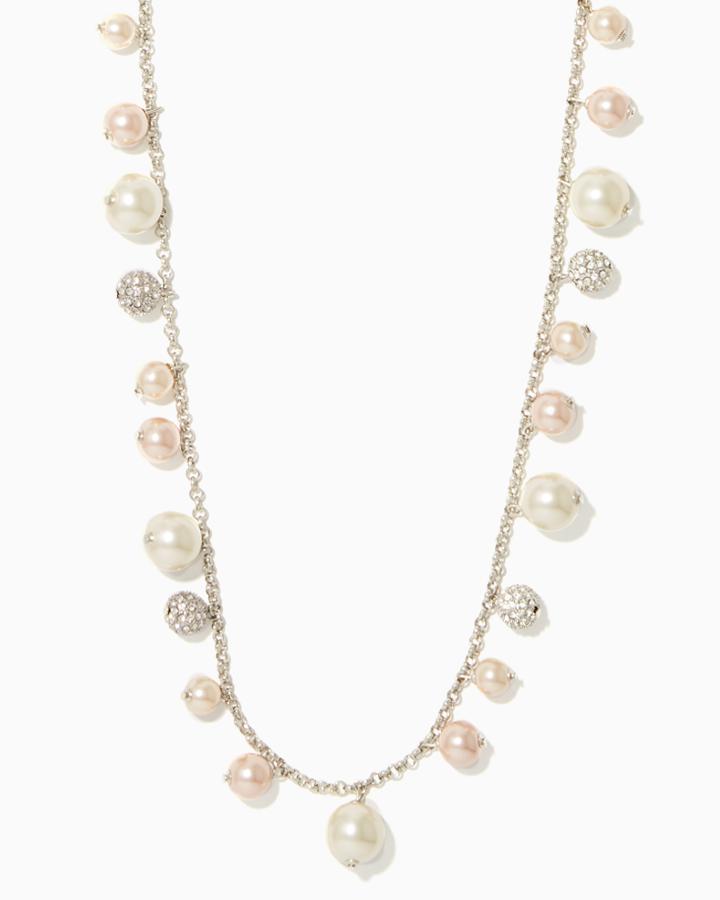 Charming Charlie Glowing Faux Pearl Necklace