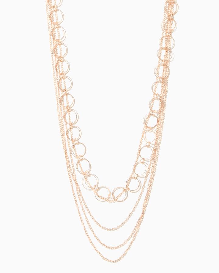 Charming Charlie Tessa Layered Chain Necklace