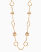Charming Charlie Matte Disc Layered Necklace