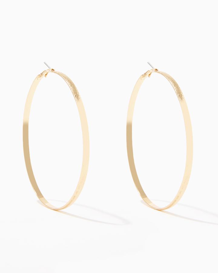 Charming Charlie Gia Textured Hoop Earring Set