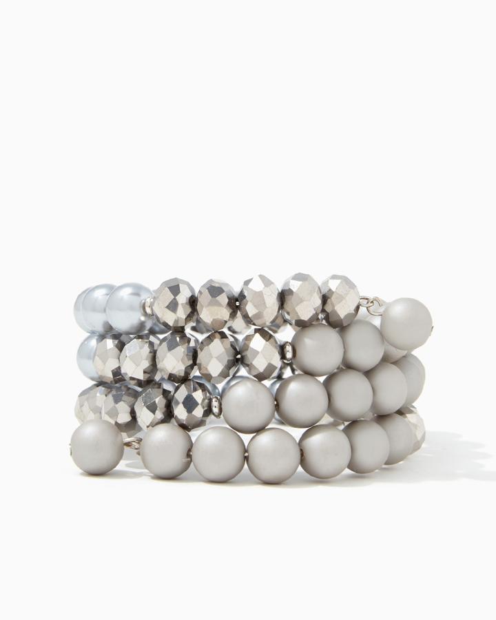 Charming Charlie Matte & Metallic Coil Bracelet