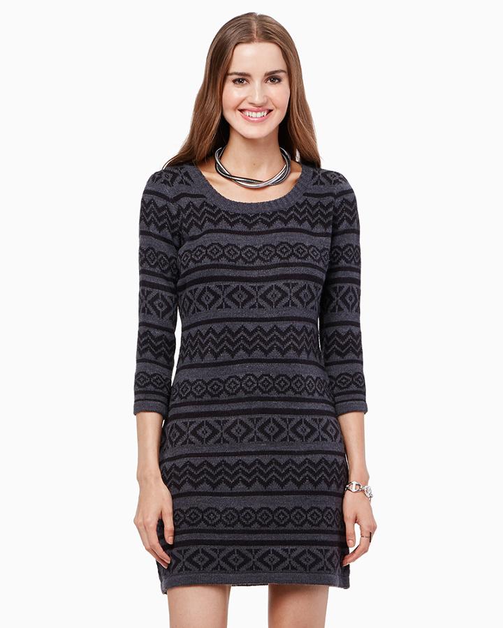 Charming Charlie Tribal Sweater Dress