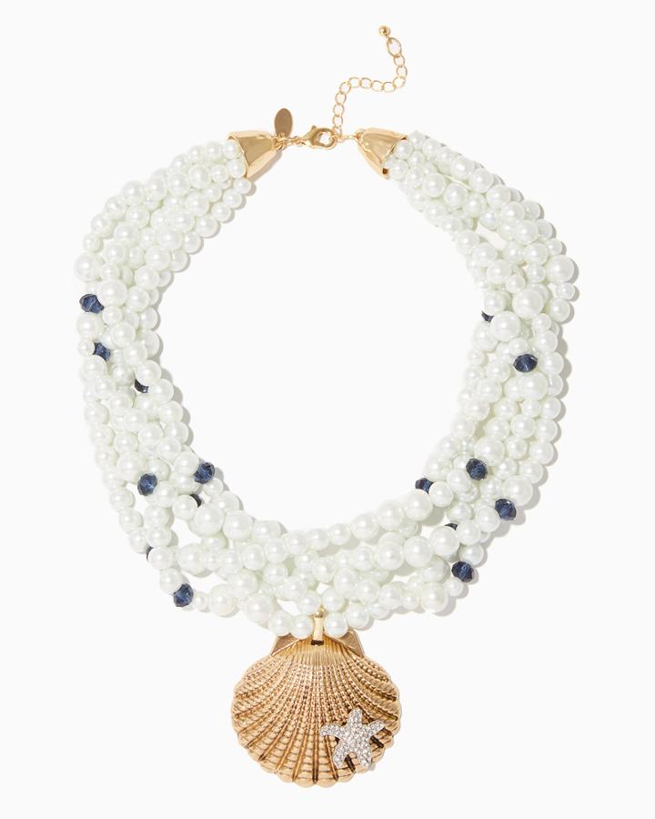 Charming Charlie Deep Sea Pearls Necklace